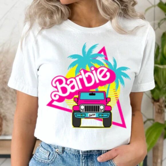 Barbie Jeep NEW white short sleeve shirt - Picture 1 of 1